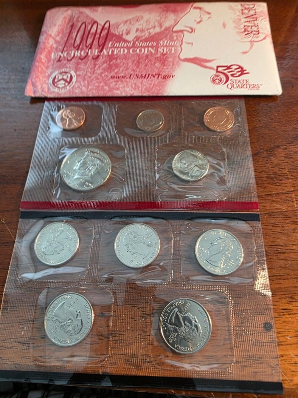 1999 UNITED STATES MINT UNCIRCULATED COIN SET NEW